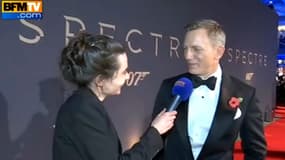 Daniel Craig lors de l'avant-première mondiale de "007 Spectre".