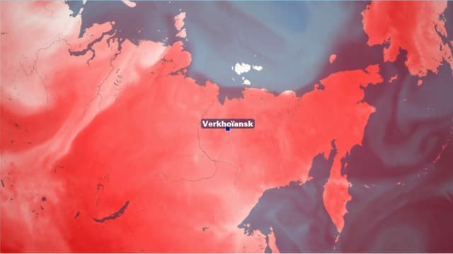 Une température de 38°C a été relevée à Verkhoïansk, en Russie, le 20 juin 2020.