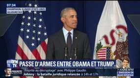 Passe d’armes entre Barack Obama et Donald Trump