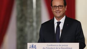 François Hollande lors de sa conférence de presse jeudi.