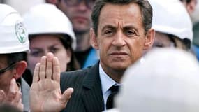 Nicolas Sarkozy en visite à Nancy. Le chef de l'Etat a assuré mardi qu'il ne reculerait pas sur son projet de prime aux salariés des entreprises qui augmentent leurs dividendes, malgré les critiques qu'il suscite et annoncé qu'il serait présenté en consei
