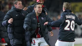 La joie des Parisiens sur le but de Chantôme