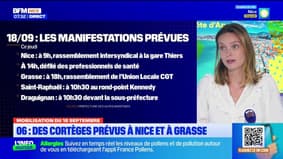 Mobilisation du 18 septembre : des cortèges prévus à Nice et Grasse, le point sur la journée