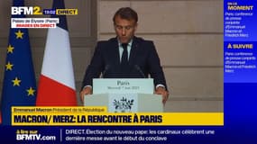 Emmanuel Macron : "Nous voulons agir main dans la main" avec l'Allemagne