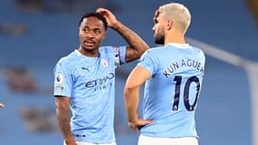 Raheem Sterling et Sergio Agüero