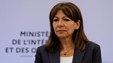 La maire PS de Paris Anne Hidalgo à l'Hôtel Beauvau à Paris, le 23 mai 2023. 