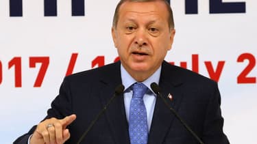Le président turc Recep Tayyip Erdogan, le 12 juillet 2017.