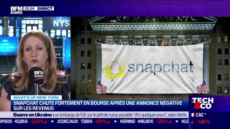 Snapchat chute en bourse