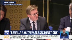 "Lorsque j'ai reçu M.Benalla le 23 mai (...) il a très mal vécu cette rétrogradation", rapporte le chef de cabinet d'Emmanuel Macron