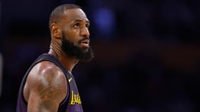 LeBron James lors du match NBA entre les Los Angeles Lakers et les Detroit Pistons - le 23/12/2024