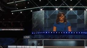 Michelle Obama lors de la convention démocrate le 25 juillet 2016