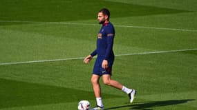 Layvin Kurzawa à l'entraînement avec le PSG, 11 août 2023