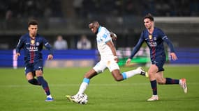 Geoffrey Kondogbia lors du Trophée des champions entre le PSG et l'OM (2-2, 4 t.a.b. 1), le 8 janvier 2026 