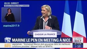 Macron, "le pyromane qui veut se faire passer pour le pompier", lance Le Pen