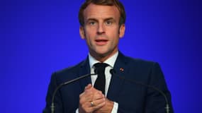 Le président Emmanuel Macron le 1er novembre 2021 à la COP26 à Glasgow