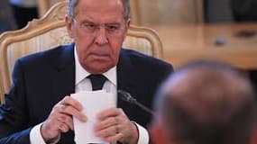 Le ministre des Affaires étrangères russe Sergueï Lavrov, le 14 mars 2018 à Moscou. 