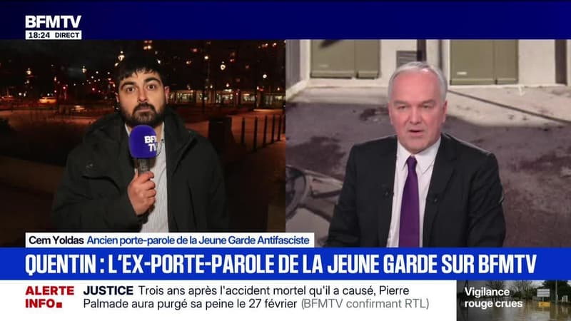 Marshall Truchot : Quentin, l’ ex-porte-parole de la Jeune Garde sur BFMTV - 17/02