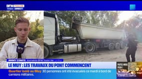 Le Muy: les travaux du pont commencent