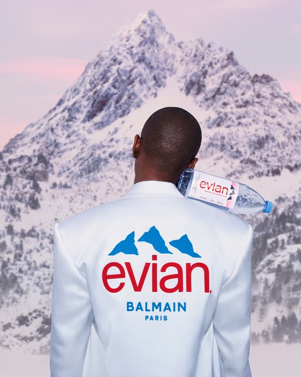 Balmain x Evian Water 
