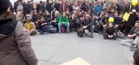 Loi Travail: deuxième "Nuit Debout" place de la République à Paris