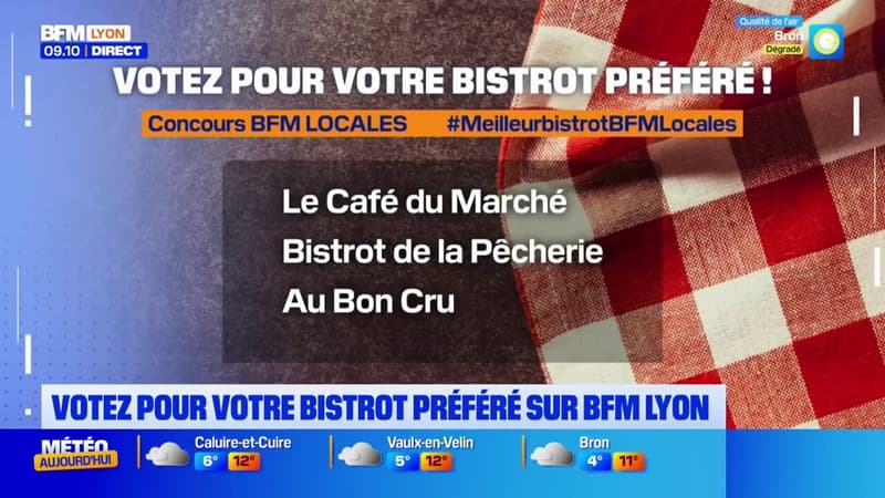 Concours du meilleur bistrot BFM Locales: votez pour votre préféré à Lyon