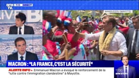 Macron à Mayotte: "La France, c'est la sécurité" - 22/10