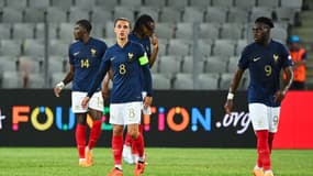 Les espoirs lors de leur premier match de l'Euro face à l'Italie, le 22 juin 2023.
