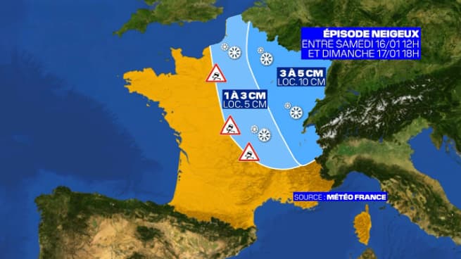Entre 1 à 3 cm de neige sont attendus en Ile-de-France ce week-end. Entre 1 à 3 cm de neige sont attendus en Ile-de-France ce week-end.