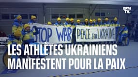 Jeux paralympiques: les athlètes ukrainiens manifestent pour la paix