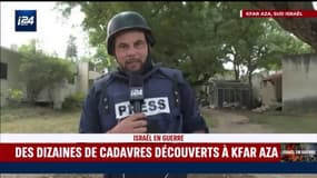 Maël Benoliel, journaliste i24News, raconte avec émotion la scène qu'il a observée dans le kibboutz de Kfar Aza, en Israël, où le Hamas a tué des civils, ce mardi 10 octobre 2023.