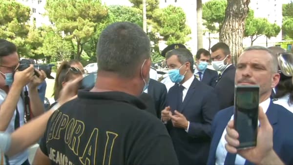 Gérald Darmanin à Nice ce jeudi. Gérald Darmanin à Nice ce jeudi.