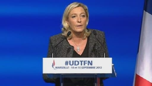 Marine Le Pen a clôturé l'Université d'été du Front national à Marseille, ce dimanche.