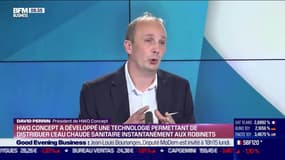David Perrin (HWQ Concept) : HWQ Concept a développé une technologie permettant de distribuer l'eau chaude sanitaire instantanément aux robinets - 17/12
