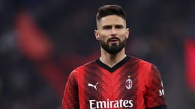 L'attaquant de l'AC Milan Olivier Giroud