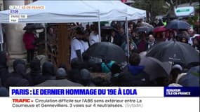 Paris: le dernier hommage rendu à Lola dans le 19e arrondissement