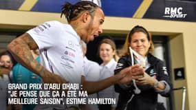 GP d’Abu Dhabi : "Je pense que ça a été ma meilleure saison", estime Hamilton