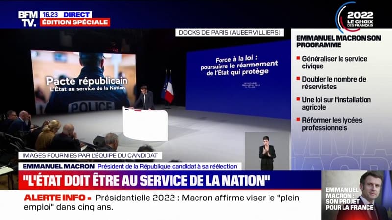 Emmanuel Macron promet de créer 