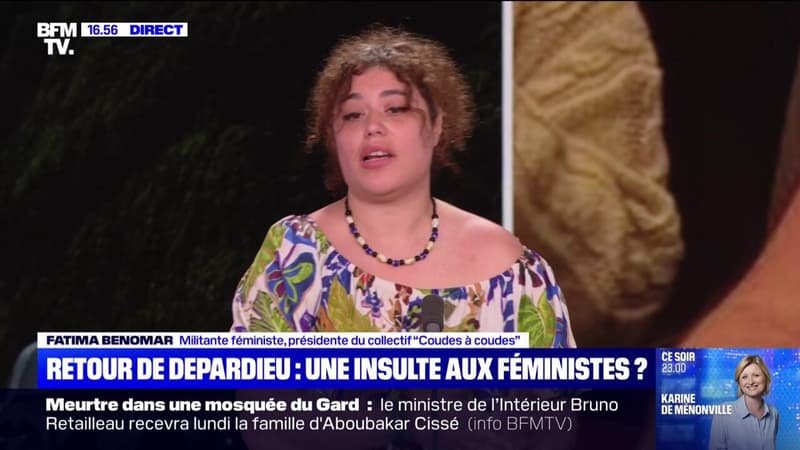 Retour de Gérard Depardieu au cinéma: "C'est une démonstration d'impunité", réagit Fatima Benomar, militante féministe et présidente du collectif "Coudes à coudes" thumbnail