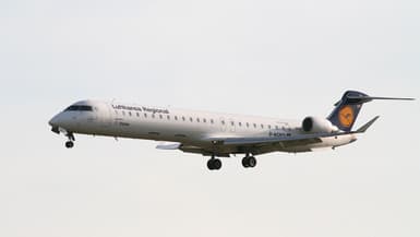 Le biréacteur CRJ900, modèle commandé par American Airlines, est notamment utilisé dans la flotte de la compagnie allemande Lufthansa. (illustration)