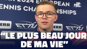 Euro tennis de table : "Le plus beau jour de ma vie", Alexis Lebrun champion d'Europe