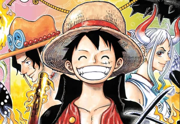 Détail de la couverture du tome 100 de "One Piece"
