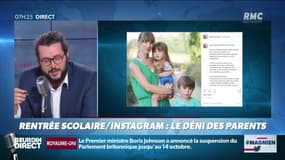 Sur Instagram, le déni des parents au sujet de la rentrée scolaire