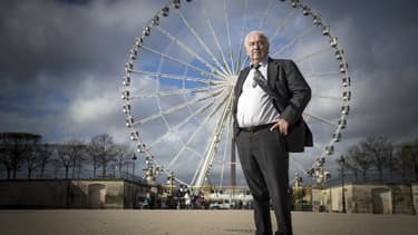 Marcel Campion devant la grande-roue de Paris - Image d’illustration