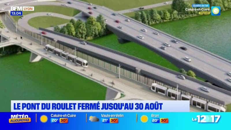 Villeurbanne: le pont du Roulet fermé pour les travaux du tramway