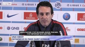 Emery : "Pastore est un grand joueur"