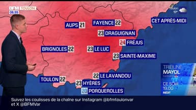 Météo Var: un temps sec mais très nuageux, 22°C à Toulon et 24°C à Fréjus