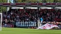 Des supporters lillois à Luchin à la veille du derby Lille-Lens