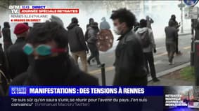 Rennes: premières tensions dans la manifestation 
