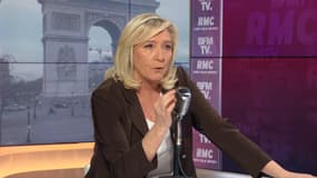 Marine Le Pen sur BFMTV-RMC le 5 février. 
