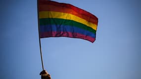 Un drapeau LGBT.